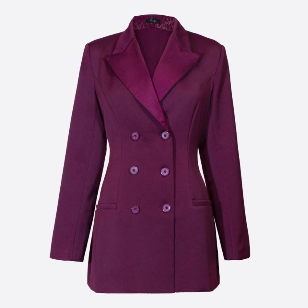 Hanifa Blaire Blazer (Color:Plum)